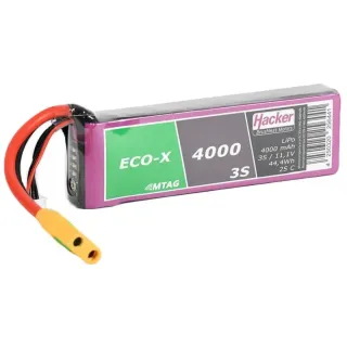 Hacker Batterie RC LiPo 4000 mAh 11.1 V 25C TopFuel ECO-X MTAG