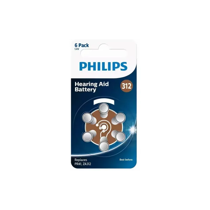 Philips Pile pour appareil auditif ZA312 1 Pièce-s