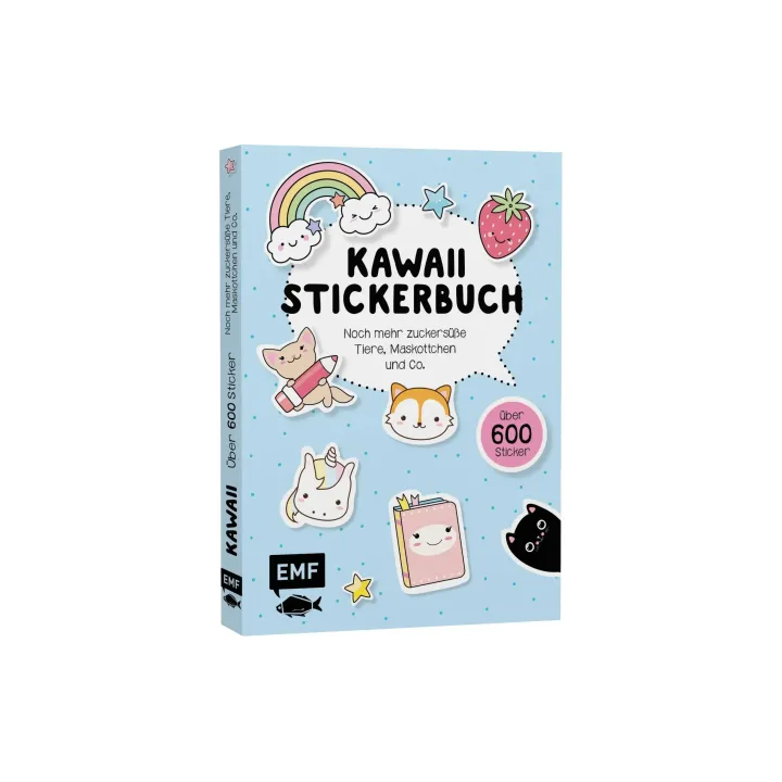 EMF Album d’autocollants Kawaii 2 600 pièces