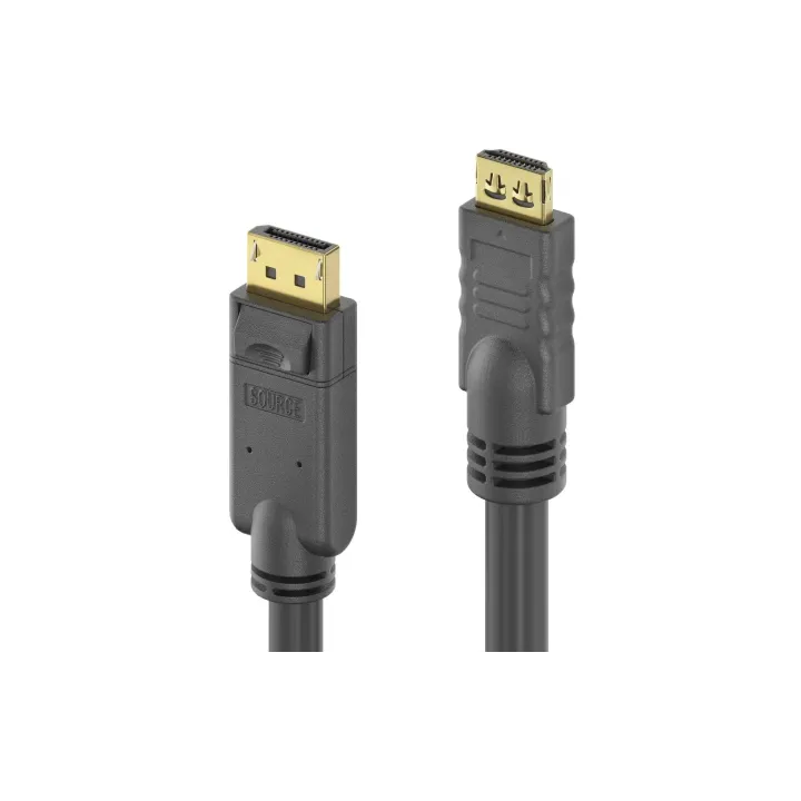 PureLink Câble Câble adaptateur 4K – DisplayPort - HDMI, 1 m