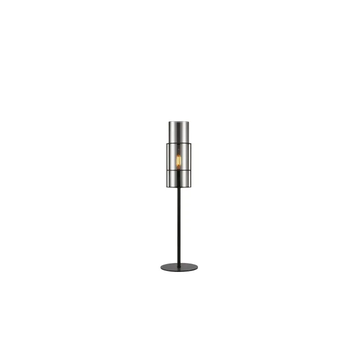 Markslöjd Lampe de bureau Tubo 1L, E14, 50 cm, noir-smoke