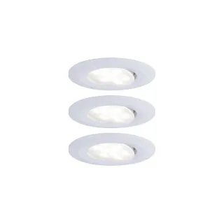 Paulmann Spot encastré Set de base LED Calla, 3 x 6W, 4.000K, blanc