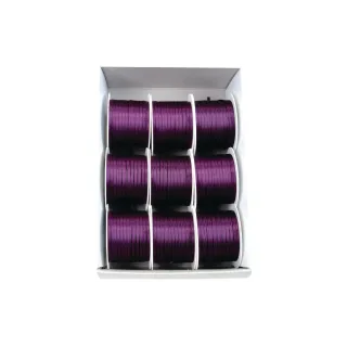 GOLDINA Ruban de satin Ruban double satin 3 mm x 10 m, mauve