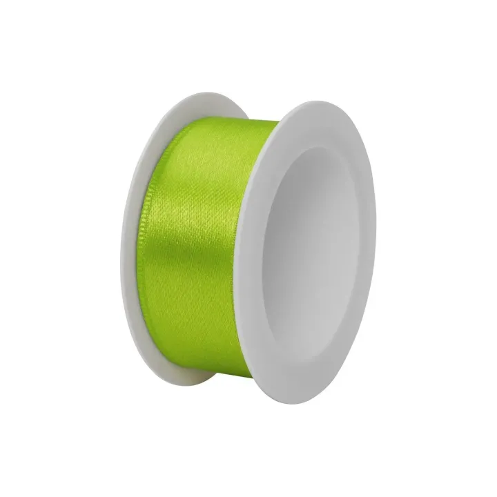 Stewo Ruban de satin Double Satin 25 mm x 3 m, Vert clair