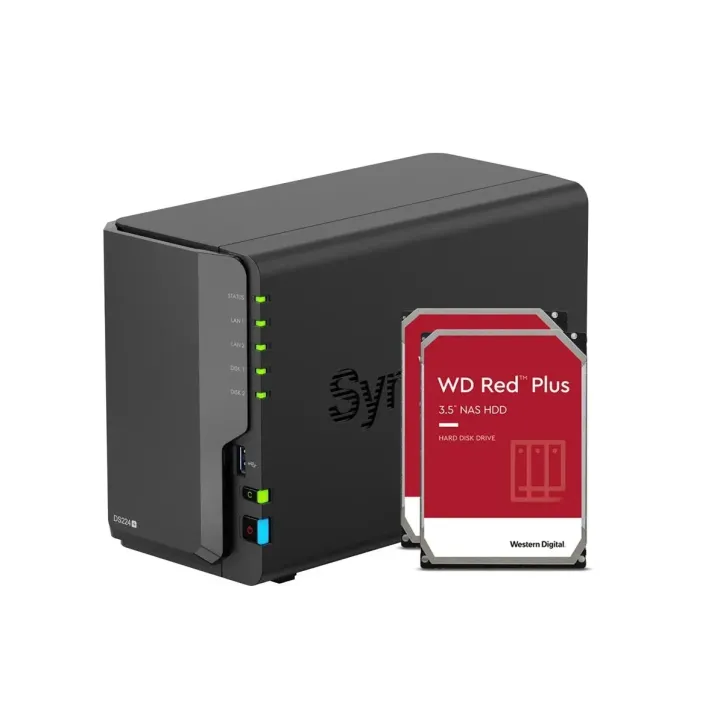 Synology NAS DiskStation DS224+ 2-bay WD Red Plus 16 TB