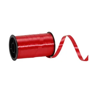 Spyk Ruban cadeau Poly Lisse 7 mm x 20 m, Rouge