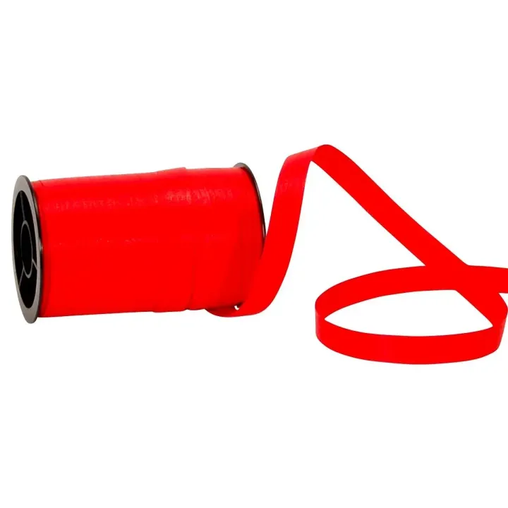 Spyk Ruban cadeau Poly Matt 10 mm x 20 m, Rouge