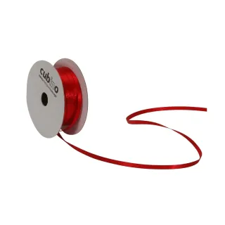 Spyk Ruban de satin 3 mm x 8 m, Rouge