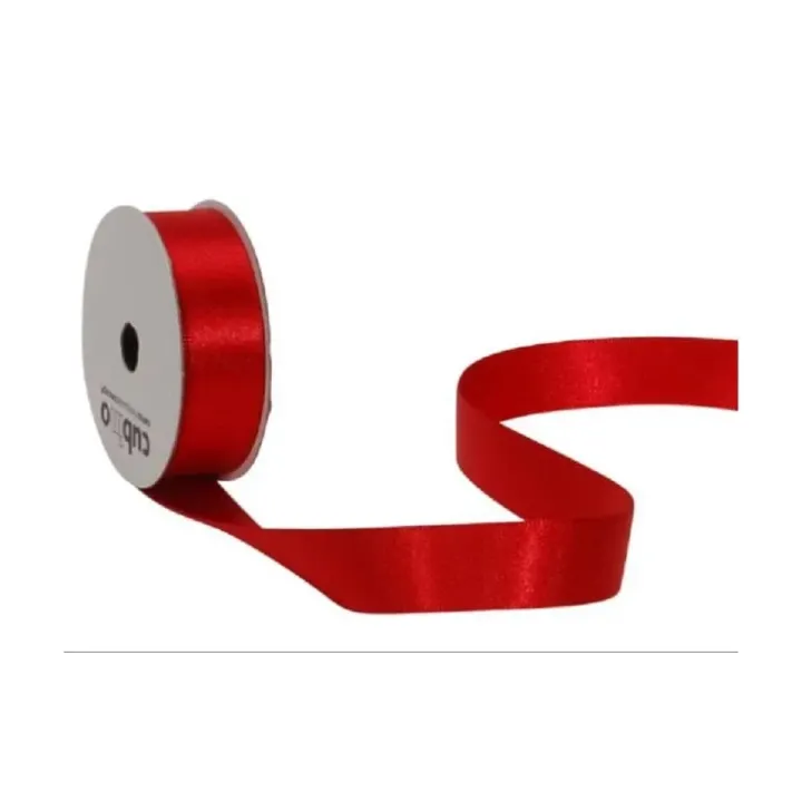 Spyk Ruban de satin 16 mm x 5 m, Rouge