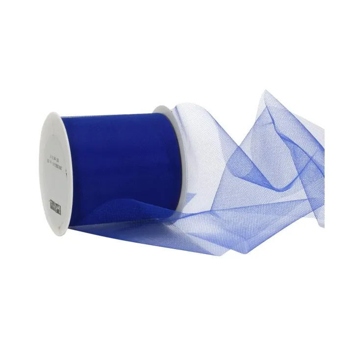 Spyk Ruban cadeau Torino Tulle 100 mm x 50 m, Bleu