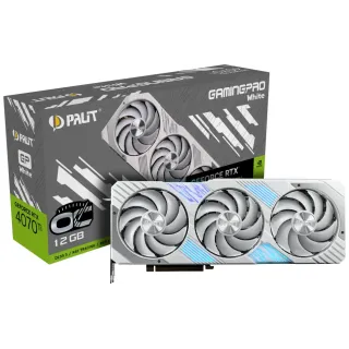 Palit Carte graphique GeForce RTX 4070 Ti GamingPro White OC 12 GB