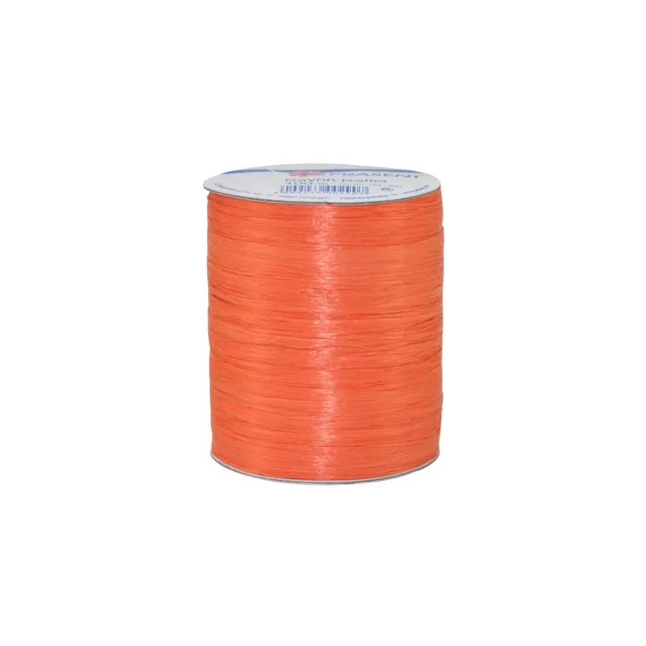 Pattberg Ruban cadeau Raffia Rayon 100 m, Mandarine