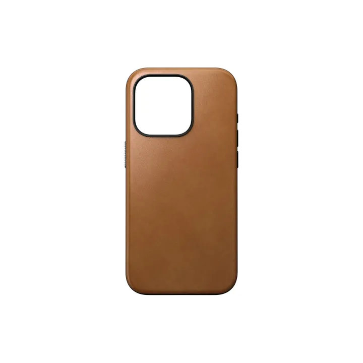 Nomad Coque arrière Modern Leather iPhone 15 Pro Rouille