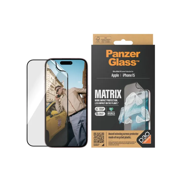 Panzerglass Protection d’écran Matrix iPhone 15