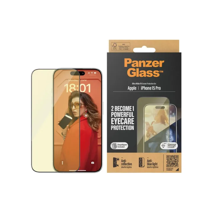 Panzerglass Protection d’écran Anti-reflet iPhone 15 Pro