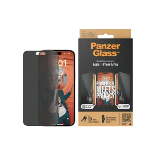 Panzerglass Protection d’écran Ultra Wide Fit Privacy iPhone 15 Plus