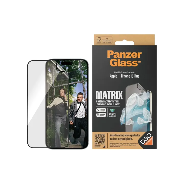 Panzerglass Protection d’écran Matrix iPhone 15 Plus