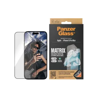 Panzerglass Protection d’écran Matrix iPhone 15 Pro Max