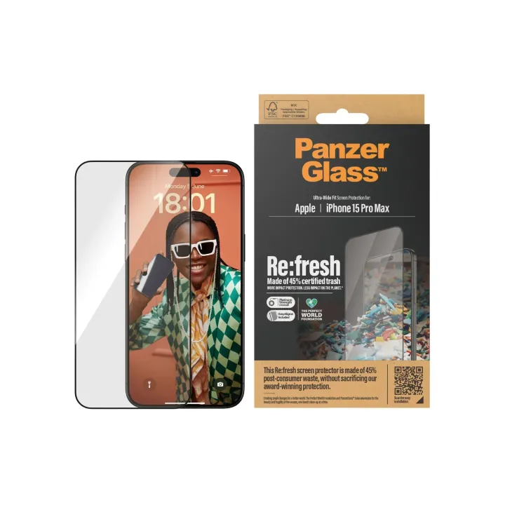 Panzerglass Protection d’écran Refresh  iPhone 15 Pro Max