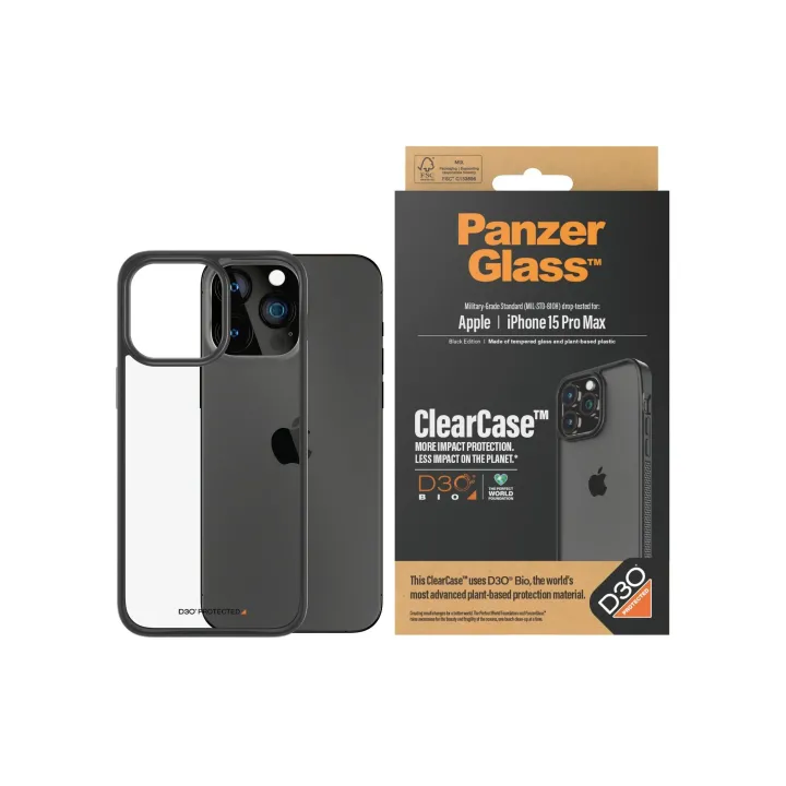 Panzerglass Coque arrière ClearCase iPhone 15 Pro Max