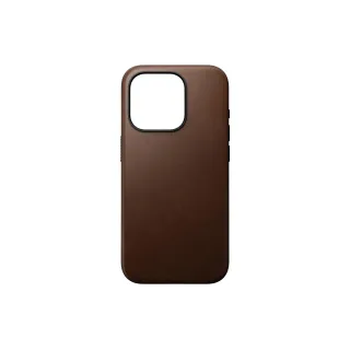 Nomad Coque arrière Modern Leather iPhone 15 Pro Brun