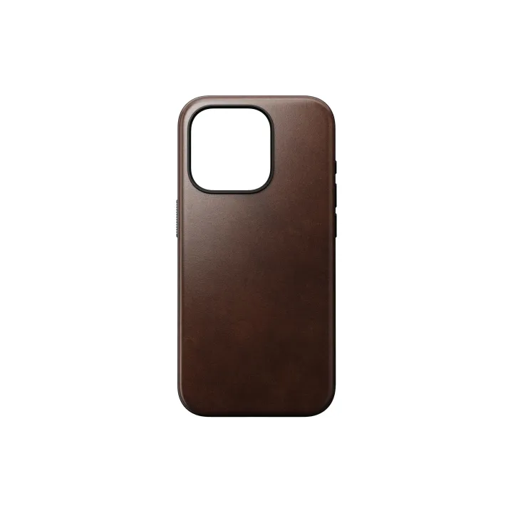 Nomad Coque arrière Modern Leather Horween iPhone 15 Pro Rouille