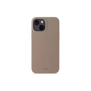 Holdit Coque arrière Silicone iPhone 15 Mocha Brown