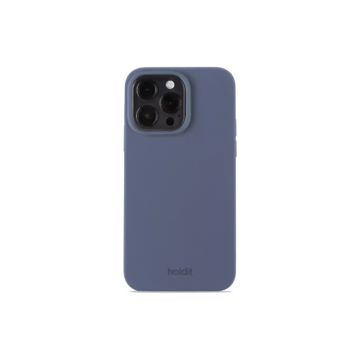 Holdit Coque arrière Silicone iPhone 15 Pro Max Bleu