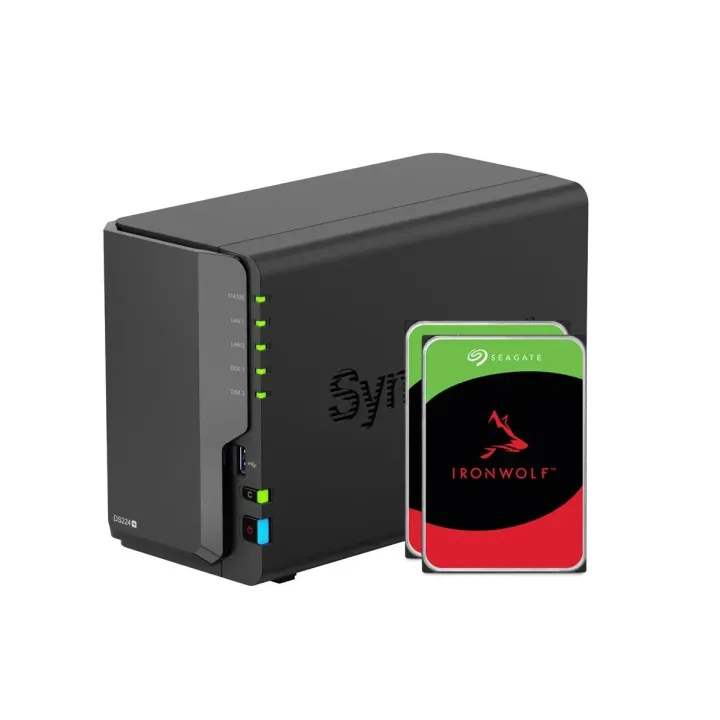 Synology NAS DiskStation DS224+ 2-bay Seagate Ironwolf 8 TB