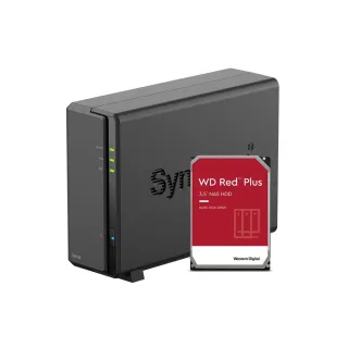 Synology NAS DiskStation DS124 1-bay WD Red Plus 2 TB
