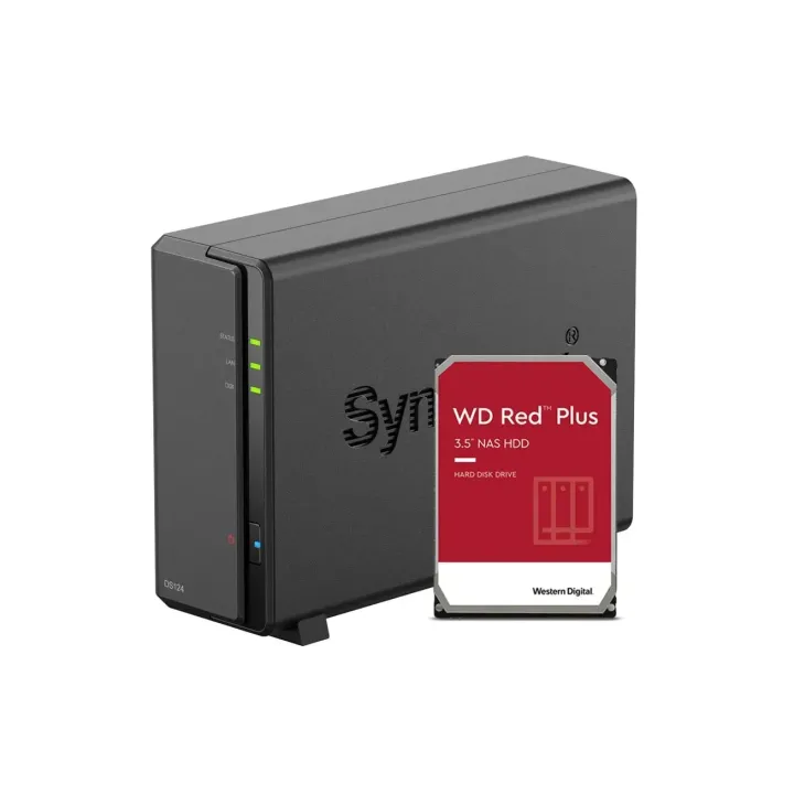 Synology NAS DiskStation DS124 1-bay WD Red Plus 8 TB