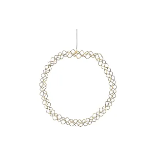 Star Trading Accrocheur Couronne Hoop, 30 LEDs, O 30 cm, laiton