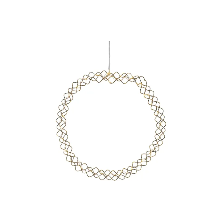 Star Trading Accrocheur Couronne Hoop, 30 LEDs, O 30 cm, laiton