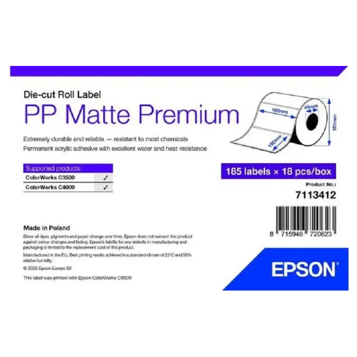 Epson Rouleau à étiquettes 102 x 152 mm