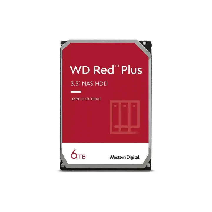 Western Digital Disque dur WD Red Plus 3.5 SATA 6 TB