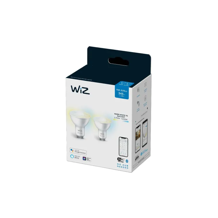 WiZ Ampoule 4.7W (50W) GU10 Tunable White pack de deux