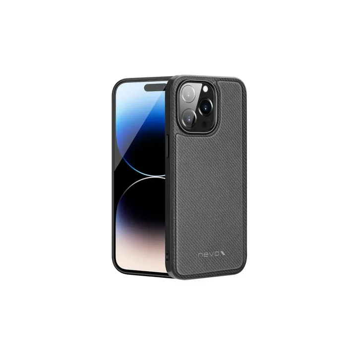 Nevox Coque arrière StyleShell Nylo iPhone 15 Pro Noir