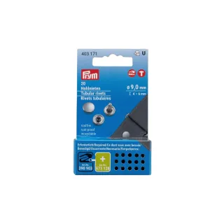 Prym Rivets tubulaires 4 - 6 mm, 20 pièces