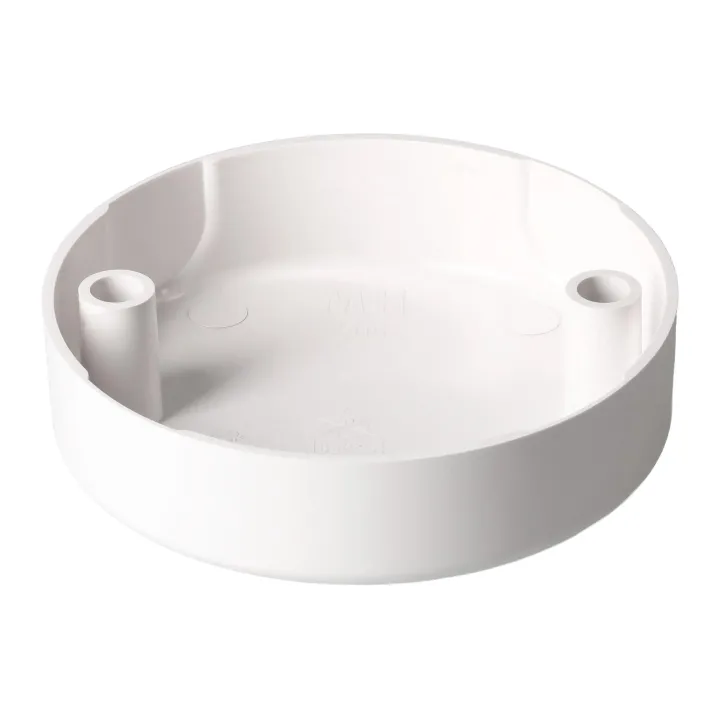 Max Hauri Rosace de plafond rond, 2 trous de fixation, Blanc