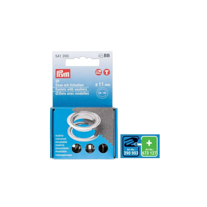 Prym Œillets avec disques 11 mm