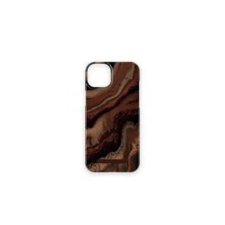 Ideal of Sweden Coque arrière Dark Amber Marble iPhone 15 Plus