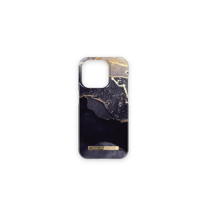 Ideal of Sweden Coque arrière Golden Twilight Marble iPhone 15 Pro