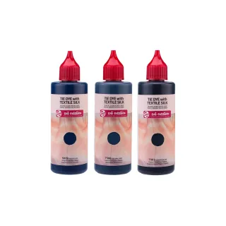 Talens Peinture pour textile Set 3 x 85 ml, noir