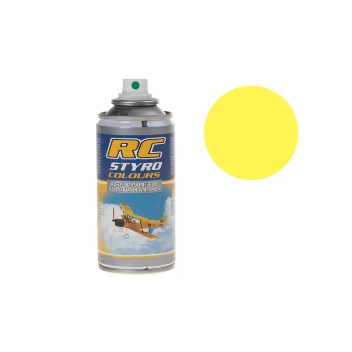 Ghiant Aérosol pour plastique RC STYRO Jaune Neon 007 150 ml