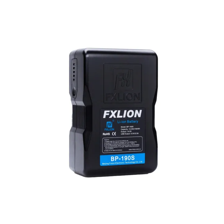 FXLion Batterie pour caméra vidéo BP-190S Cool Black Monture V