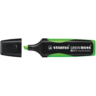 STABILO Surligneur Greenboss Noir, 10 pièces