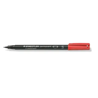 Staedtler Stylo à feuilles Lumocolor 313 S Rouge, permanent, 10 pièces