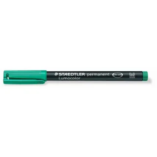 Staedtler Stylo à feuilles Lumocolor 317 M Vert, permanent, 10 pièces