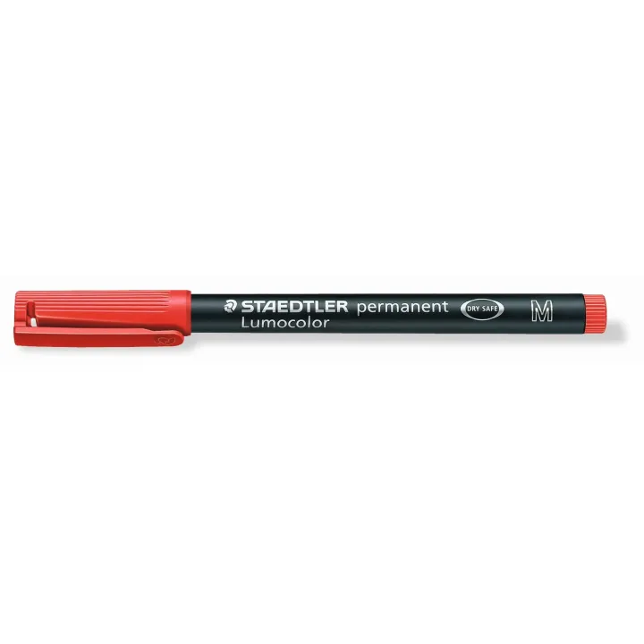 Staedtler Stylo à feuilles Lumocolor 317 M Rouge, permanent, 10 pièces