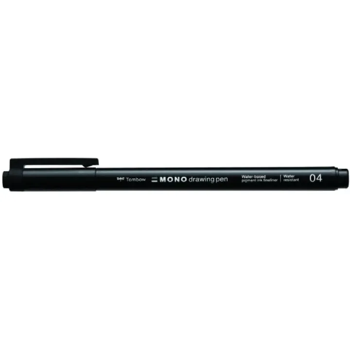 Tombow Crayon feutre MONO drawing pen 0.4 mm, Noir